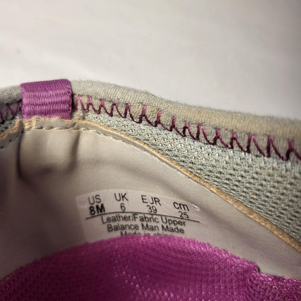 Ryka Tango Slip on Sneaker Leather Size 8 Grey/Purple - Picture 9 of 9